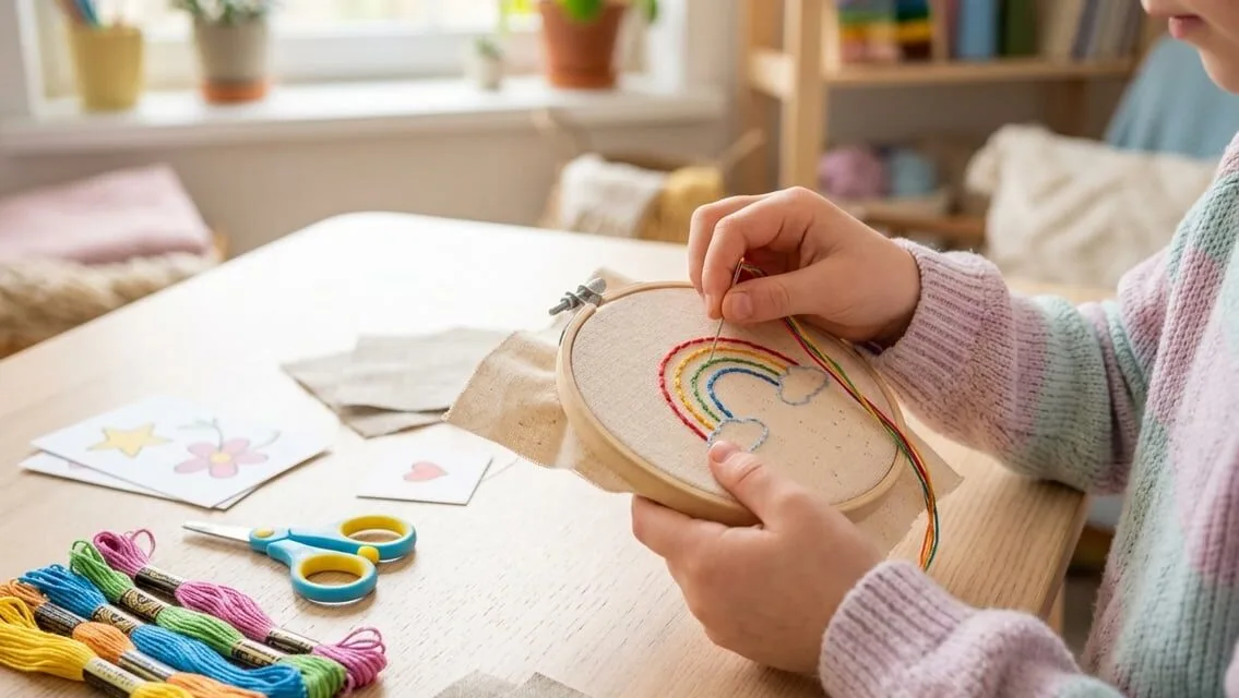 Broderi til børn – sådan kommer begyndere nemt i gang